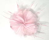 Baby Pink Feather Fascinator