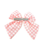 Barbie Pink Gingham Bow Hair Clip