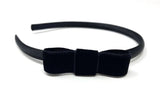 Black Velvet Side Bow Headband