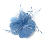 Dusky Blue Feather Fascinator