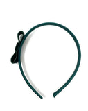 Forest Green Velvet Side Bow Headband