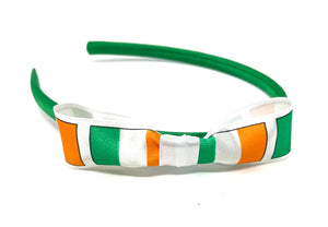 Irish Flag Bow Headband