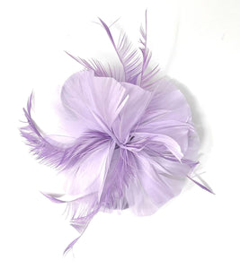 Lilac Feather Fascinator