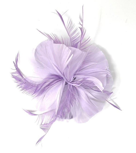 Lilac Feather Fascinator