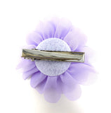 Lilac Chiffon Flower Hair Clip