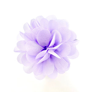 Lilac Chiffon Flower Hair Clip