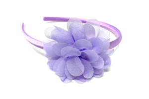 Lilac Chiffon Flower Headband