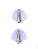 Lilac Shell Hair Clip Set