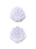 Lilac Shell Hair Clip Set