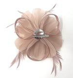 Nude Feather Fascinator