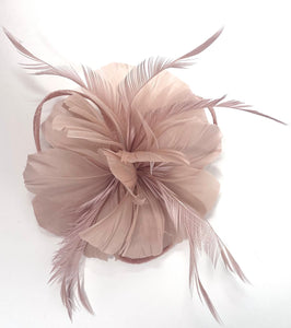 Nude Feather Fascinator