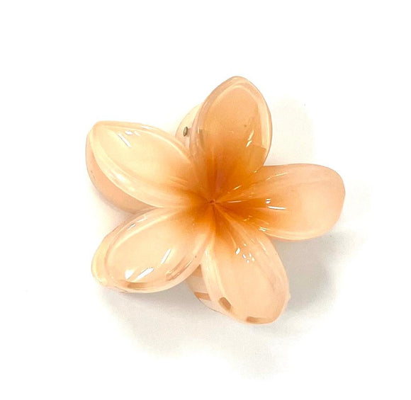 Peach Flower Claw Clip Flower Hair Clip