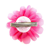 Pink Chiffon Flower Hair Clip