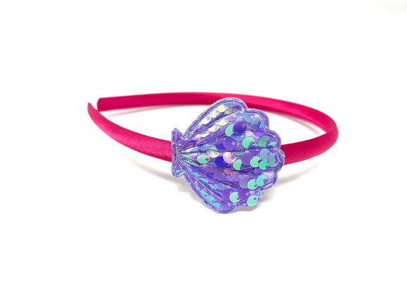 Pink and Purple Mermaid Shell Headband