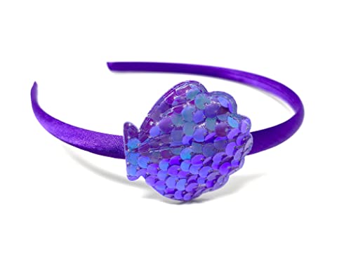 Purple Mermaid Sequin Shell Headband