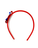 Red and Royal Blue Bow Headband