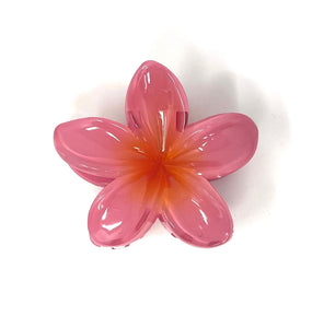 Pink Flower Claw Clip Flower Hair Clip