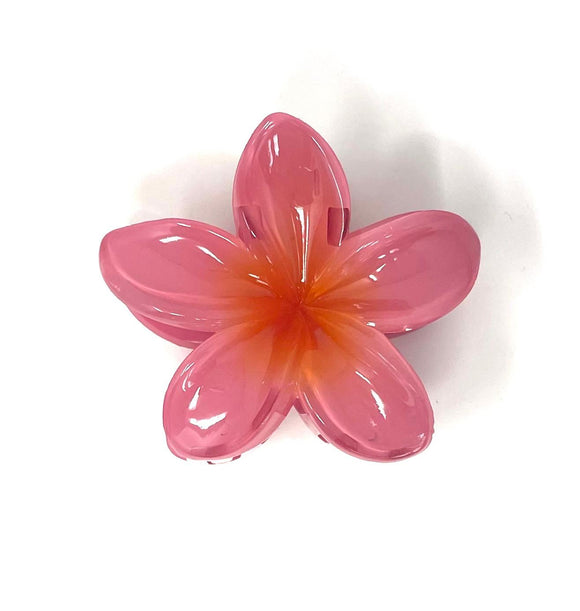 Pink Flower Claw Clip Flower Hair Clip