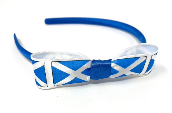 Scottish Flag St Andrew's Cross Bow Headband