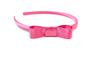 Sugar Pink Side Bow Headband