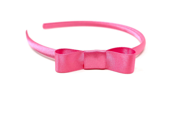 Sugar Pink Side Bow Headband