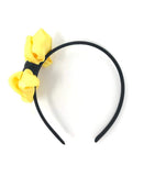 Yellow and Black Bow Headband