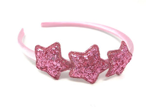 Baby Pink Glitter Star Headband