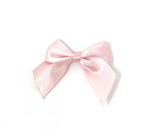 Baby Pink Self Adhesive Bows - Pack of 10