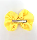 Princess Belle Inspired Yellow Bow Red Rose Hair Clip