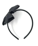 Black Pinwheel Side Bow Headband