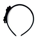 Black Triple Side Bow Headband