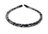 Black & Silver Sparkly Rhinestone Headband