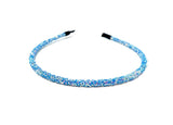 Blue Glitter Headband