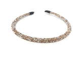 Bronze and Silver Sparkly Rhinestone Headband