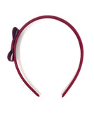 Burgundy Side Bow Headband