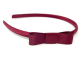 Burgundy Side Bow Headband