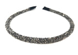 Dark Silver Sparkly Rhinestone Headband