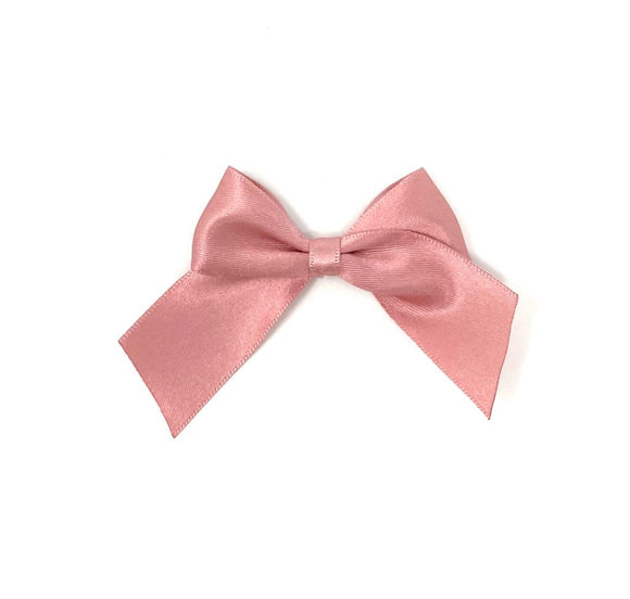 Dusky Pink Self Adhesive Bows - Pack of 10