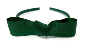 Forest Green Snow White Style Bow Headband