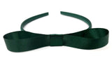 Forest Green Matilda Style Bow Headband