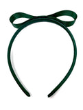 Forest Green Matilda Style Bow Headband