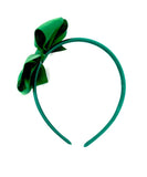 Forest Green Pinwheel Side Bow Headband