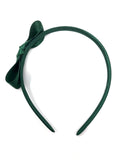 Forest Green Side Knot Bow Headband