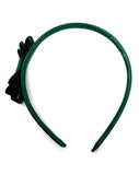 Forest Green Triple Side Bow Headband