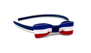 French Flag Side Bow Headband