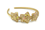 Gold Glitter Star Headband