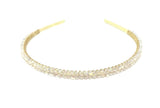 Swarovski Crystal Bridal Headband Gold Plated Hairband