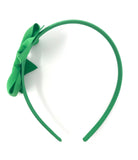 Green Pinwheel Side Bow Headband