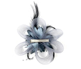 Grey Feather Fascinator