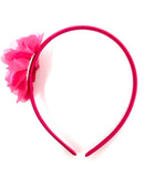 Hot Pink Chiffon Flower Headband